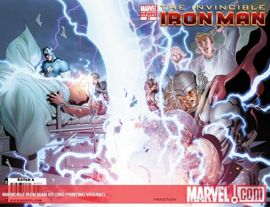 Invincible Iron Man (2008) #21 (2ND PRINTING VARIANT)