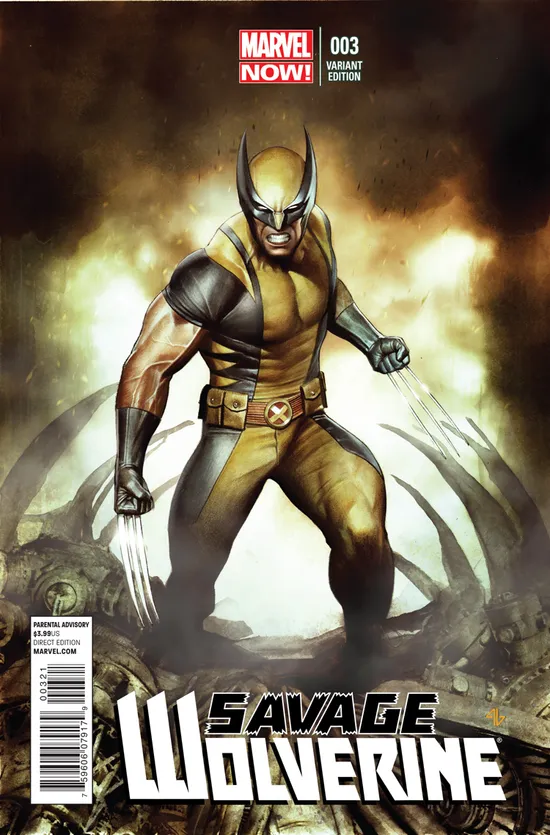 Savage Wolverine サイン入りAdi Granov アメコミリーフ detail.webp