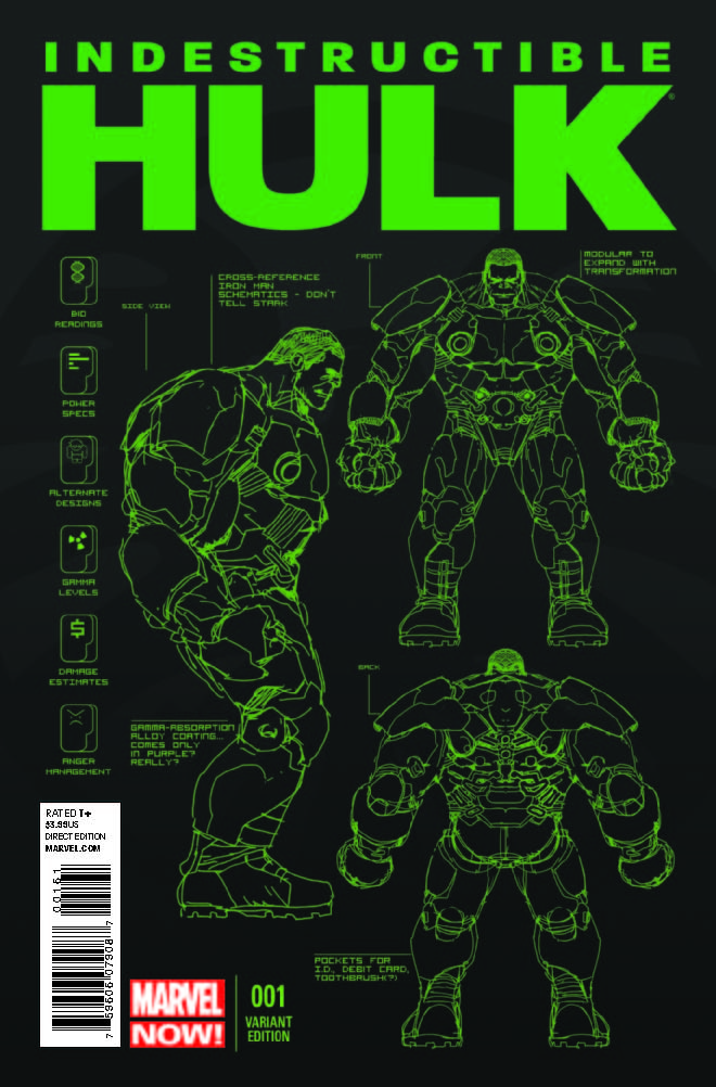 Indestructible Hulk (2012) #1 (Yu Design Variant)