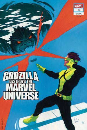 Godzilla Destroys the Marvel Universe (2025) #3 (Variant)
