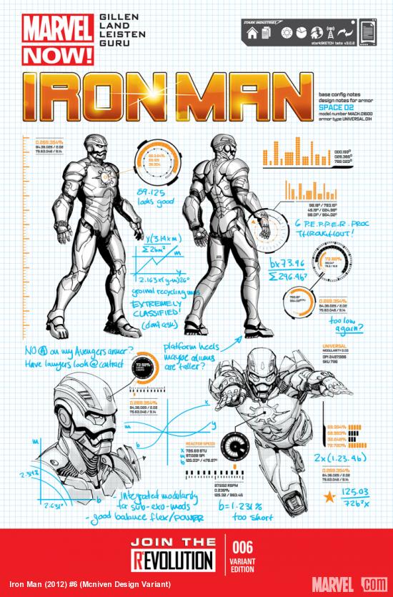 Iron Man (2012) #6 (Mcniven Design Variant)