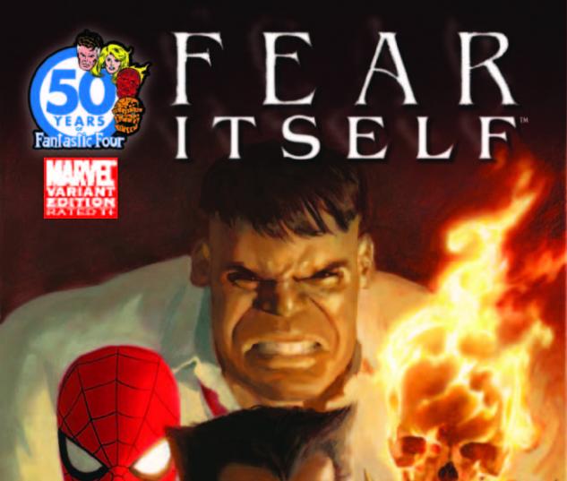 Fear Itself #1 FF Anniversary variant cover by Paolo Rivera