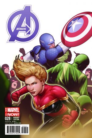 Avengers #28  (CHRISTOPHER CAPTAIN AMERICA TEAM-UP VARIANT )