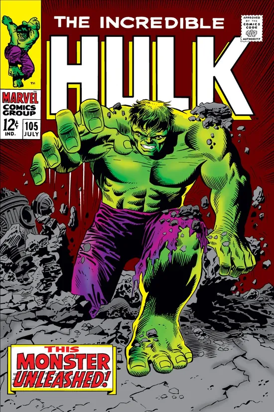 モンスターコミック ハルク 掲載 週刊誌 1970 Hulk magazine detail.webp