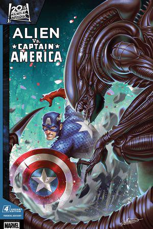 Alien Vs. Captain America (2025) #4 (Variant)