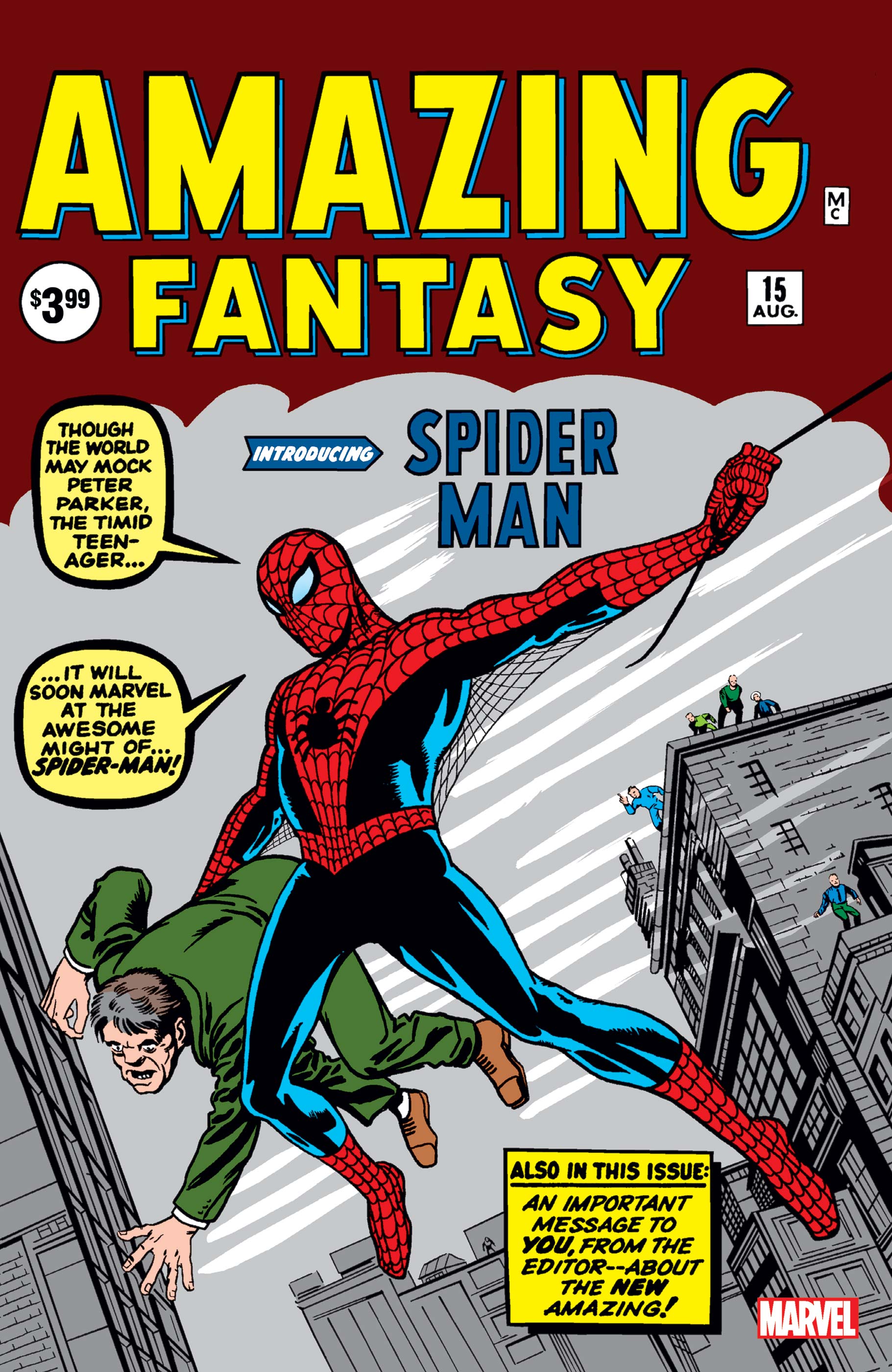 Amazing Fantasy #15: Spider-Man! See more