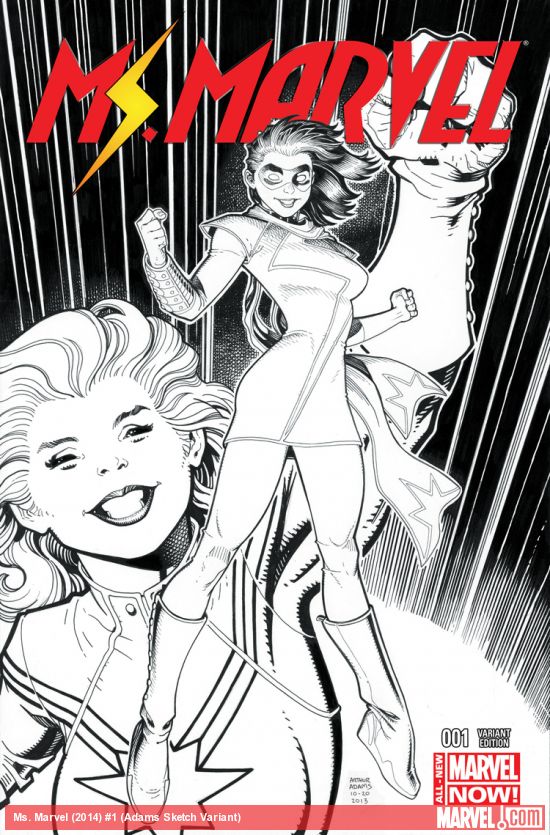 Ms. Marvel (2014) #1 (Adams Sketch Variant)