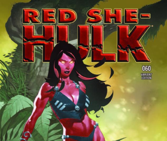 RED SHE-HULK 60 STEVENS VARIANT (NOW, 1 FOR 50)