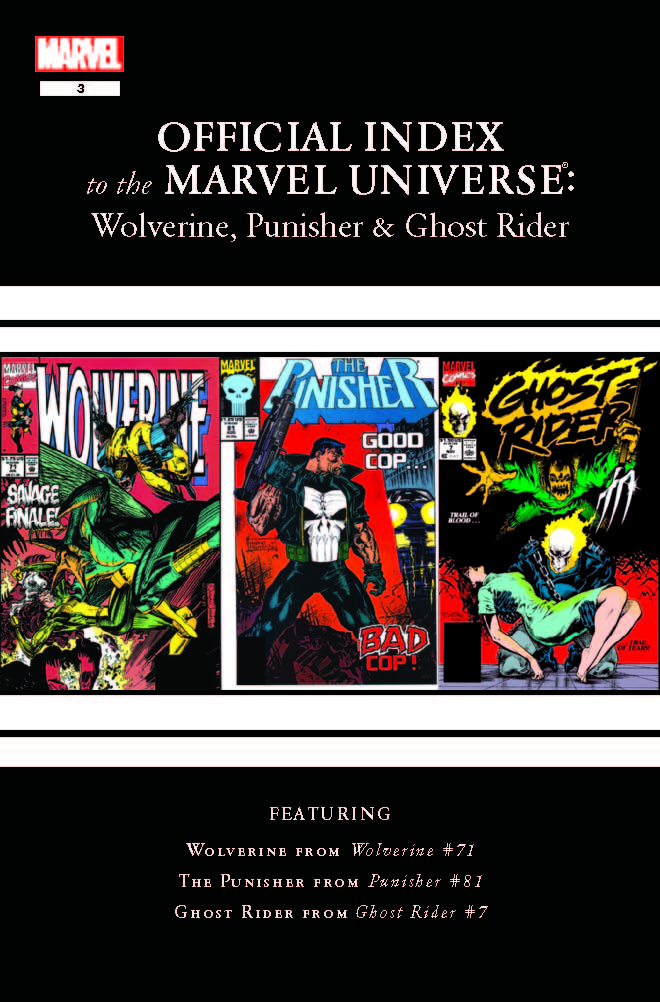 Wolverine, Punisher & Ghost Rider: Official Index to the Marvel Universe (2011) #3