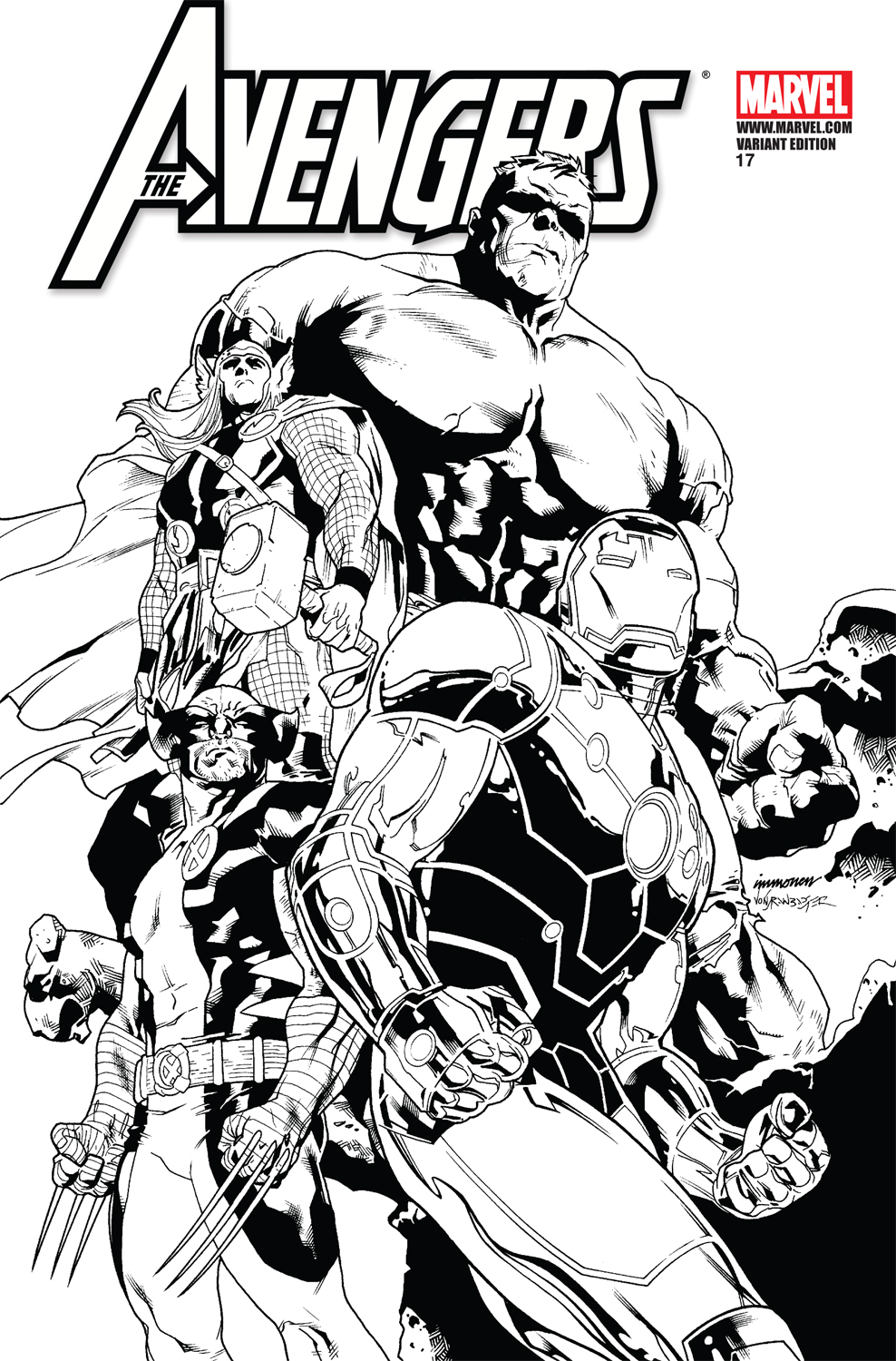 Avengers (2010) #17 (Architect Sketch Variant)