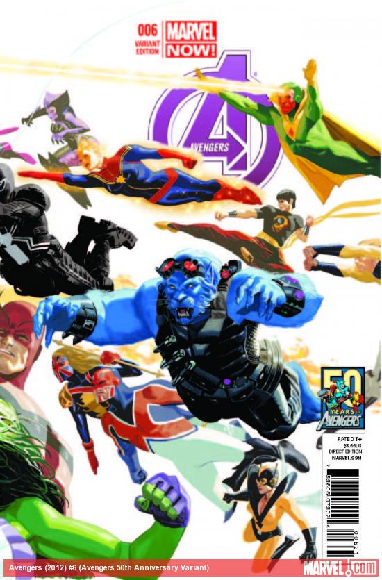 Avengers (2012) #6 (Avengers 50th Anniversary Variant)