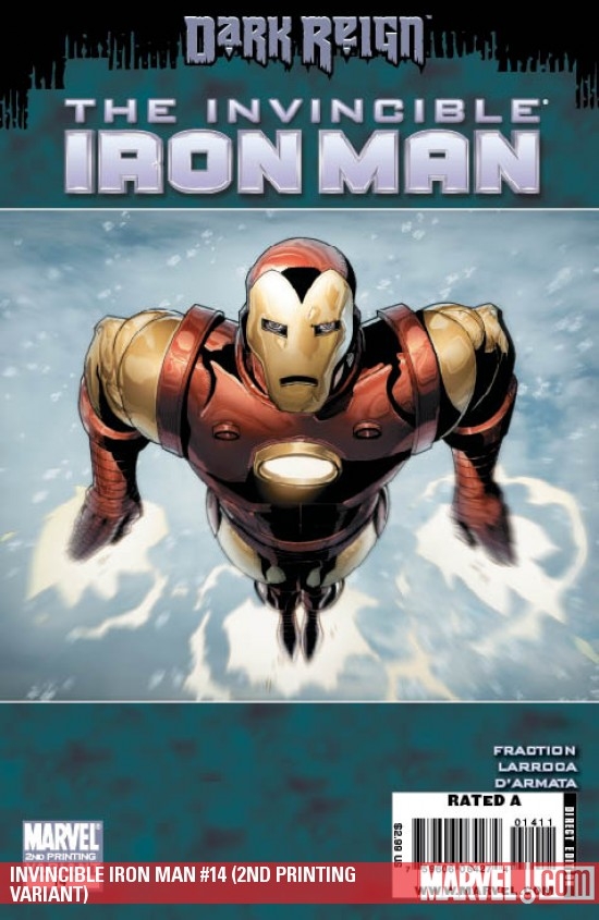 Invincible Iron Man (2008) #14 (2ND PRINTING VARIANT)