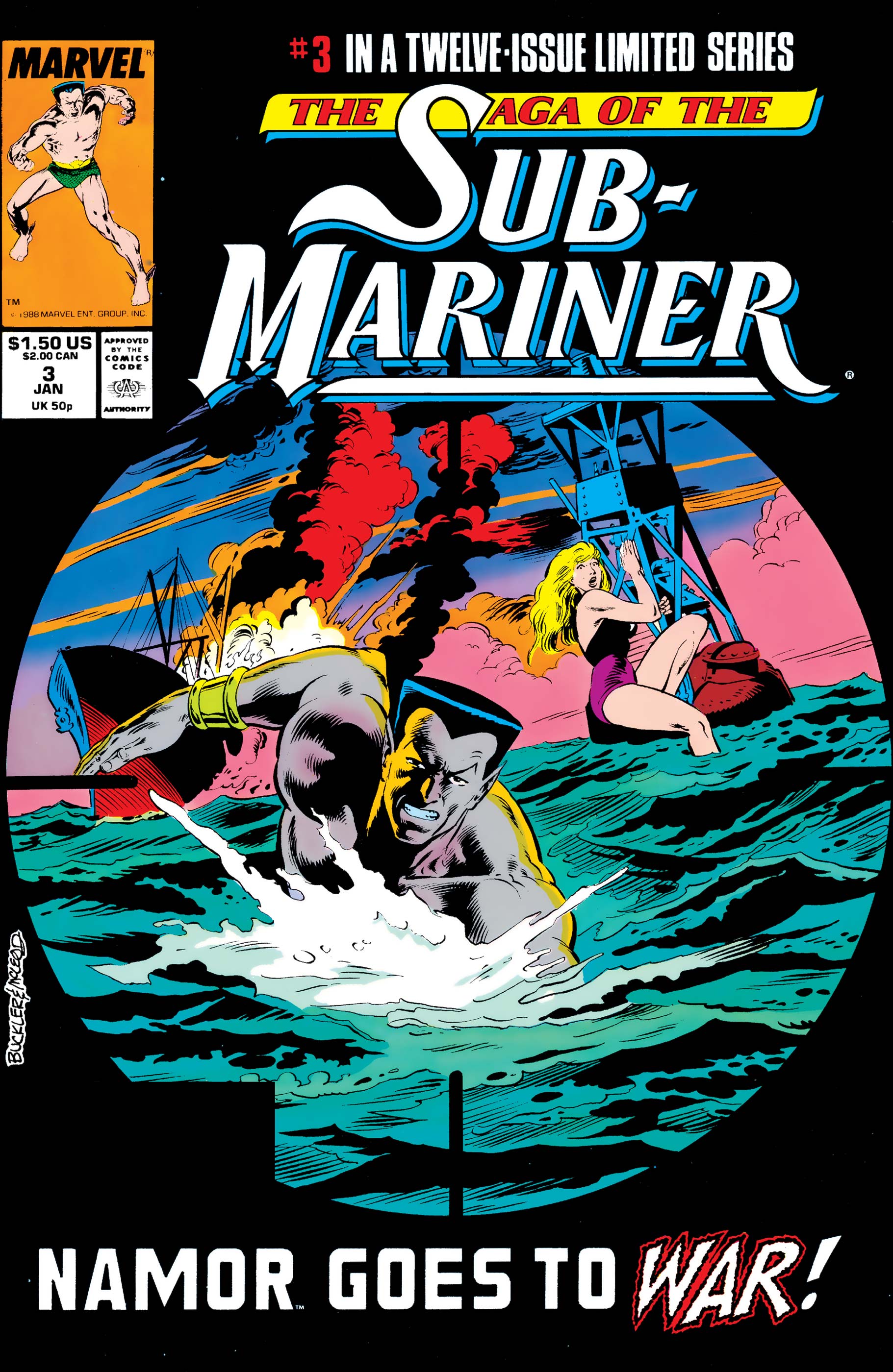 Saga of the Sub-Mariner (1988) #3