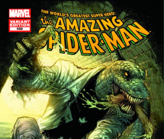 AMAZING SPIDER-MAN 689 LIZARD CLARK VARIANT (1 FOR 25, WITH DIGITAL CODE)