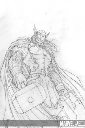 Thor Sketch – Legendary Wall Art