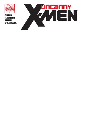 Uncanny X-Men (2011) #1 (Blank Cover Variant)