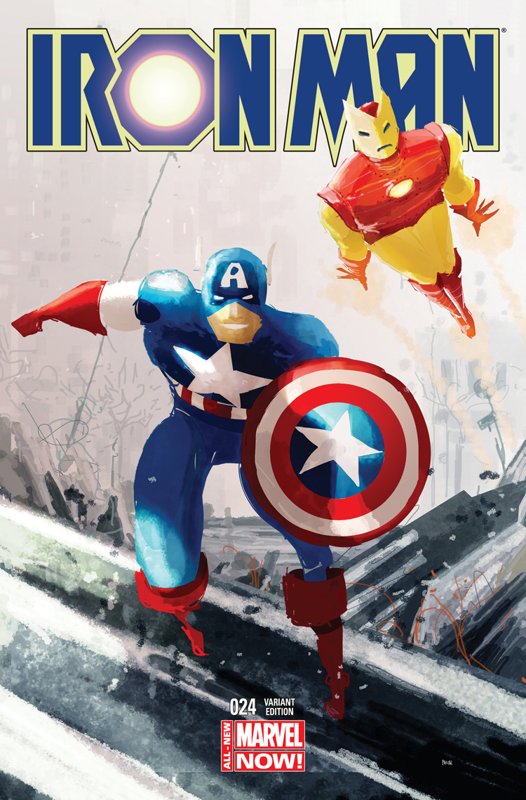 Iron Man (2012) #24 (Campion Captain America Team Variant)