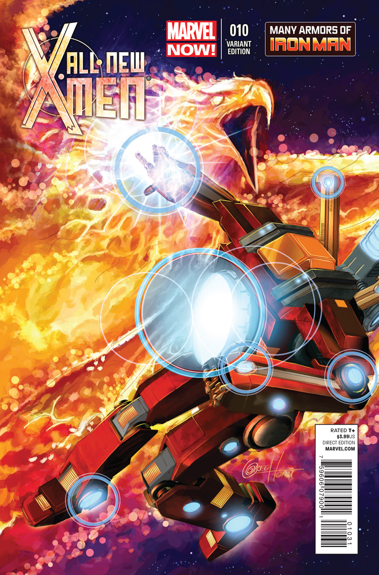 All-New X-Men (2012) #10 (Horn Iron Man Many Armors Variant)