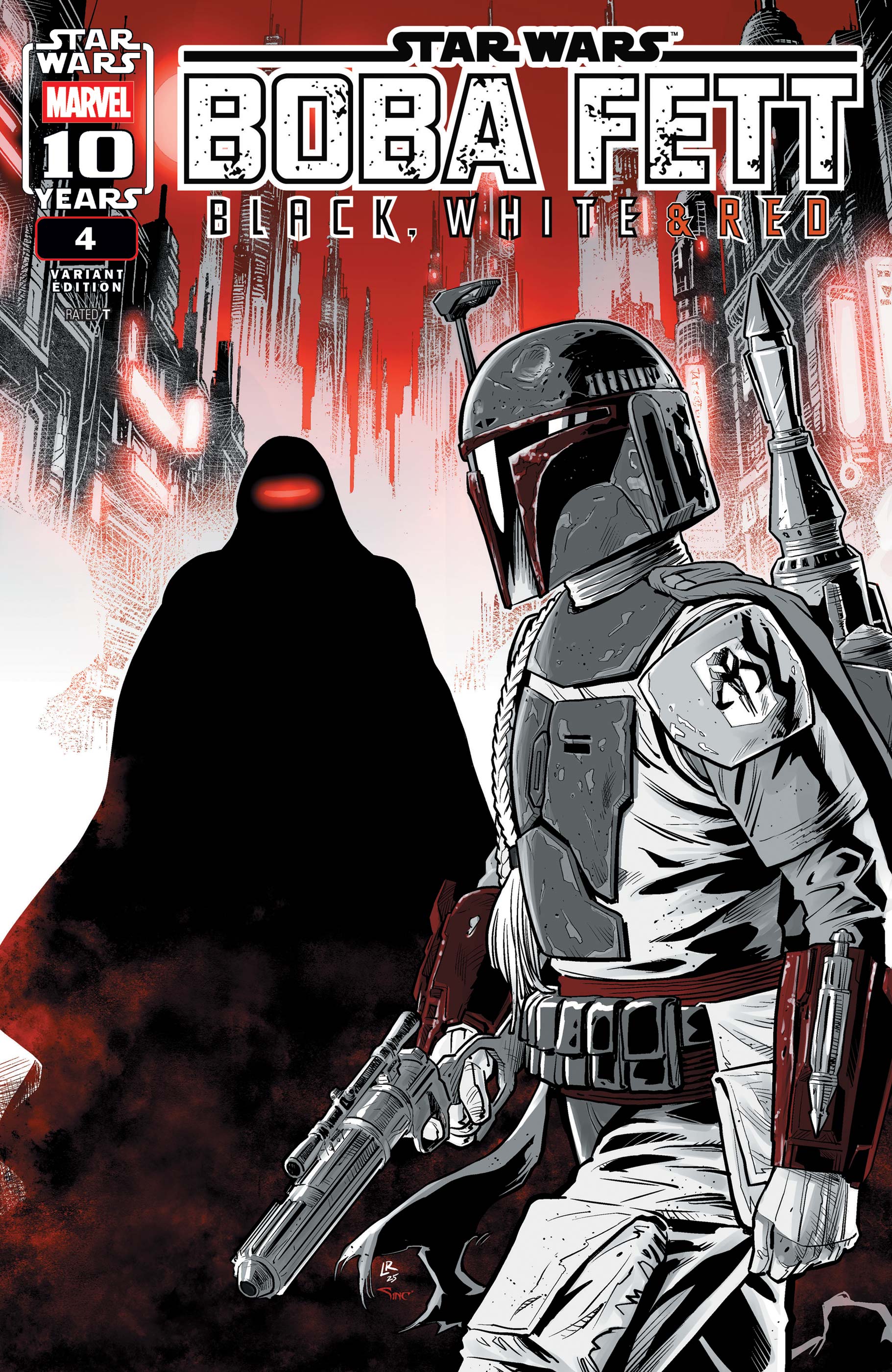 Star Wars: Boba Fett - Black, White & Red (2025) #4 (Variant