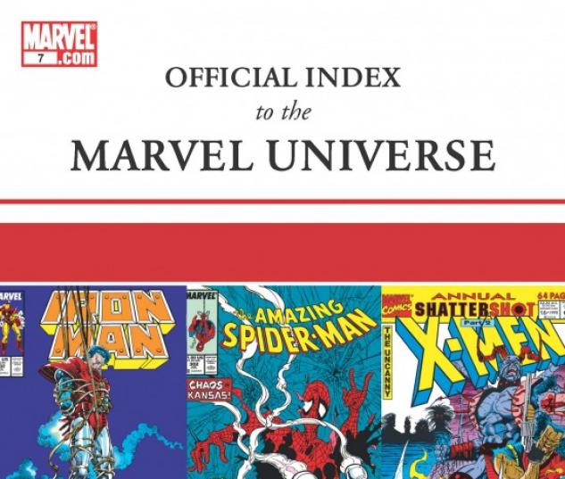 OFFICIAL INDEX TO THE MARVEL UNIVERSE #7