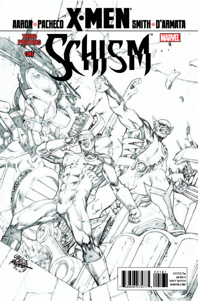X-Men: Schism (2011) #1 (3rd Printing Variant)