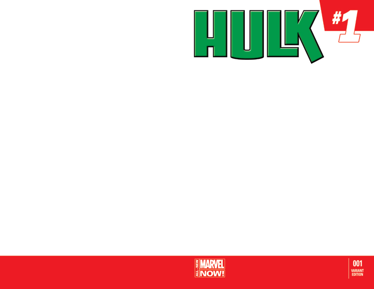 Hulk (2014) #1 (Blank Cover Variant)