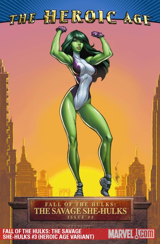 Fall of the Hulks: The Savage She-Hulks (2010) #3 (HEROIC AGE VARIANT)