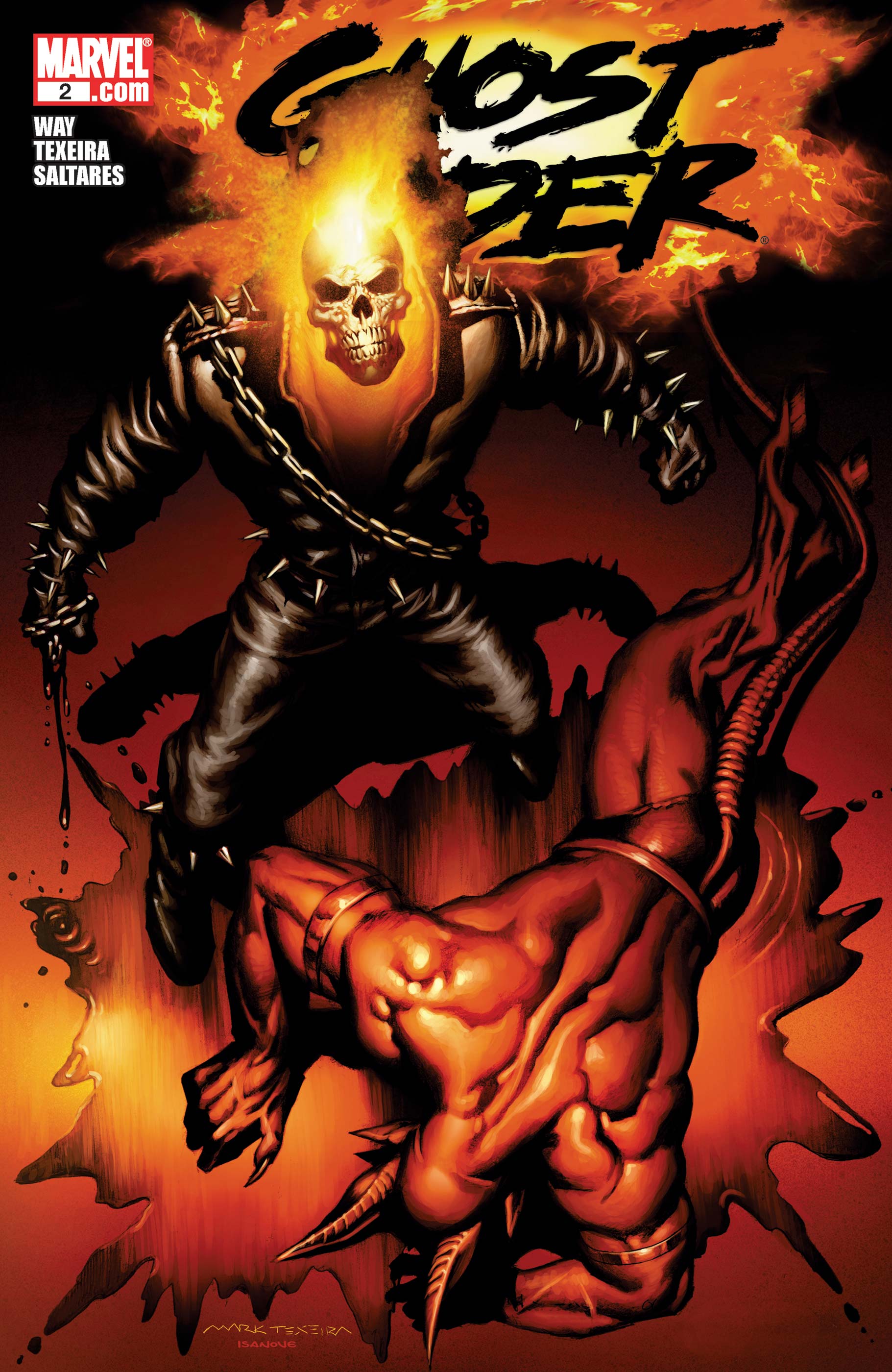 Cool Comic Art on X: Ghost Rider by Mark Texeira