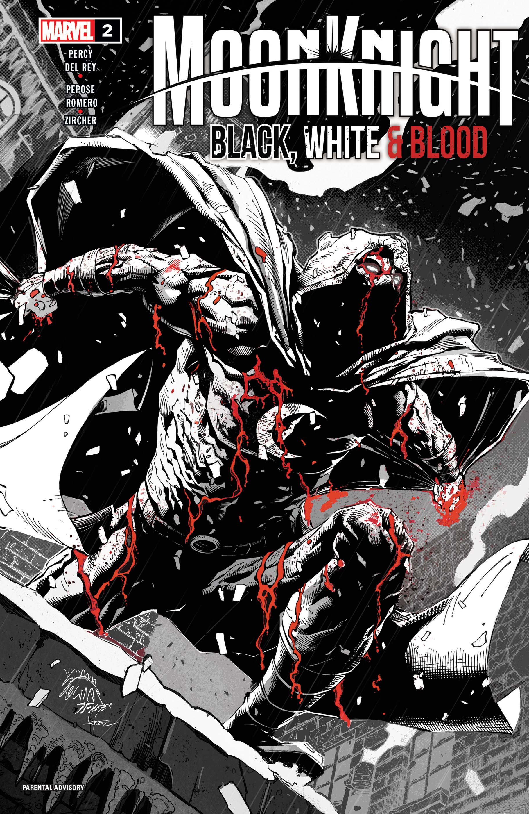 Moon Knight: Black, White & Blood (2022) #2