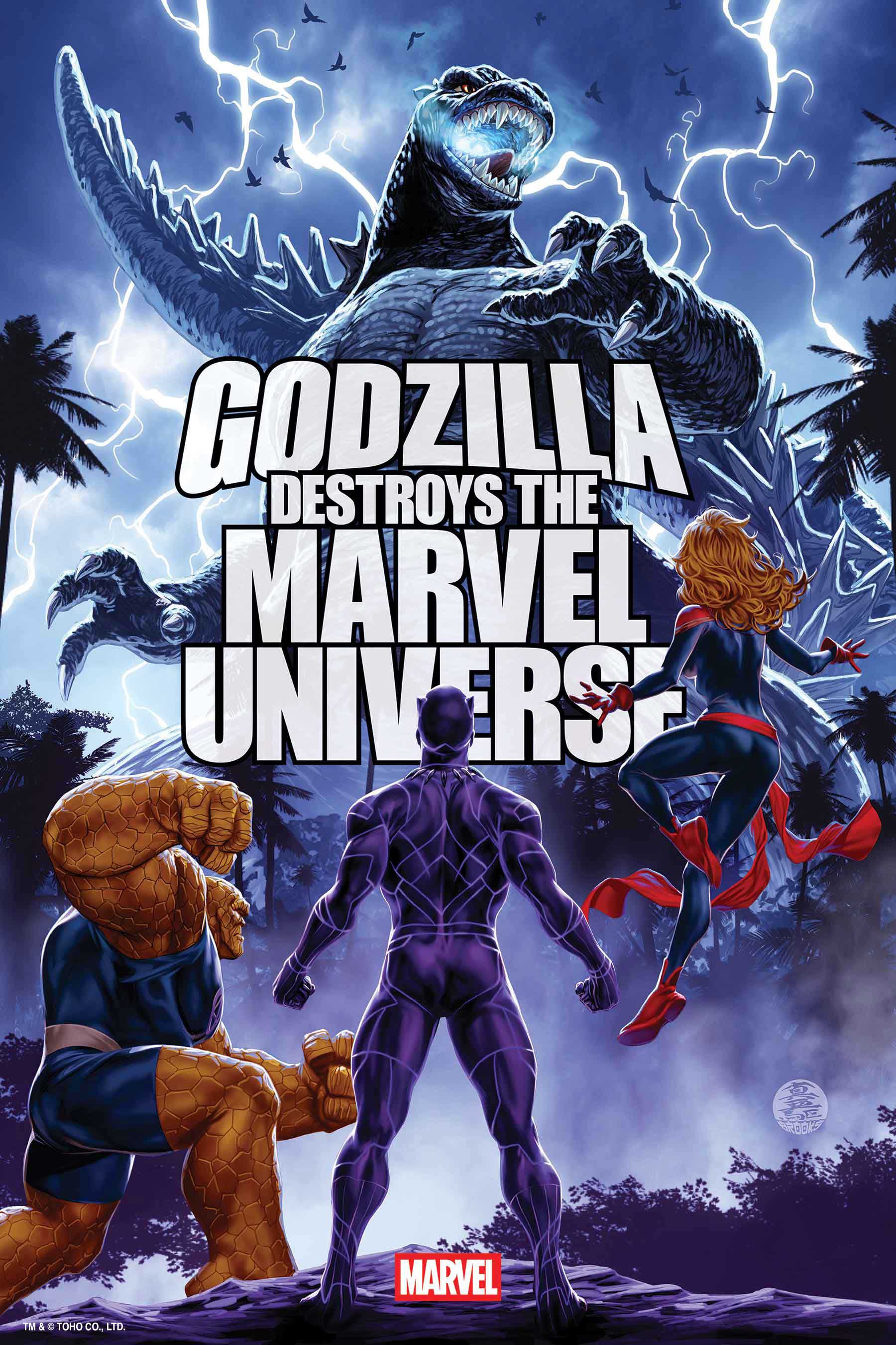 Godzilla Destroys the Marvel Universe (2025) 4 Comic Issues Marvel