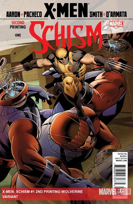 X-Men: Schism (2011) #1 (2nd Printing Wolverine Variant)