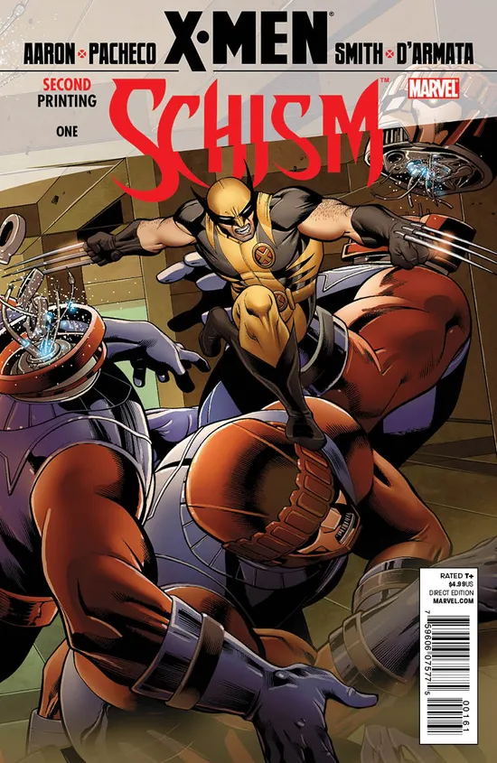 X-Men: Schism (2011) #1 (2nd Printing Wolverine Variant) | Comic