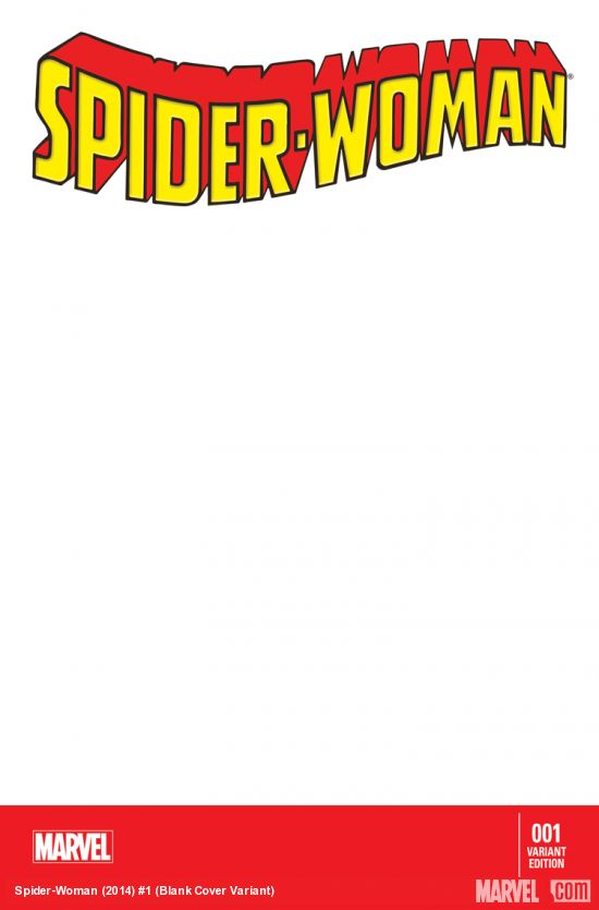 Spider-Woman (2014) #1 (Blank Cover Variant)