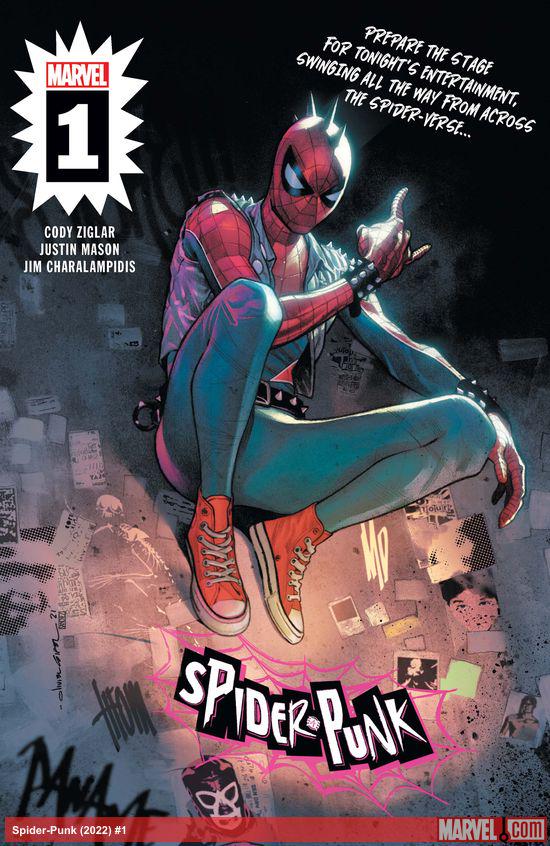 Spidergeddon #1 Spiderpunk Variant Marvel Comic Book Spiderman Spider Punk