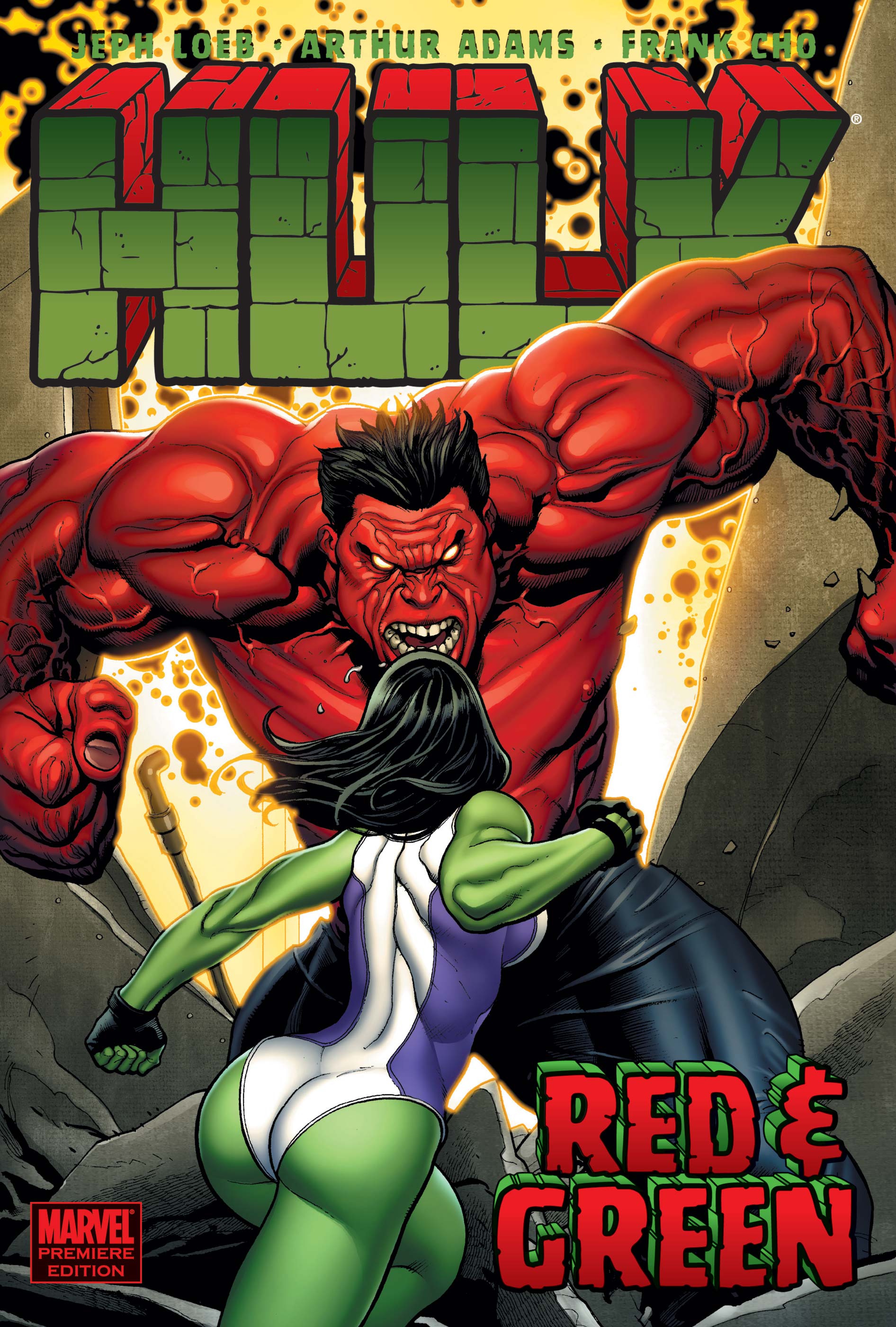 HULK VOL. 2: RED & GREEN PREMIERE HC CHO COVER [DM ONLY] (Hardcover)