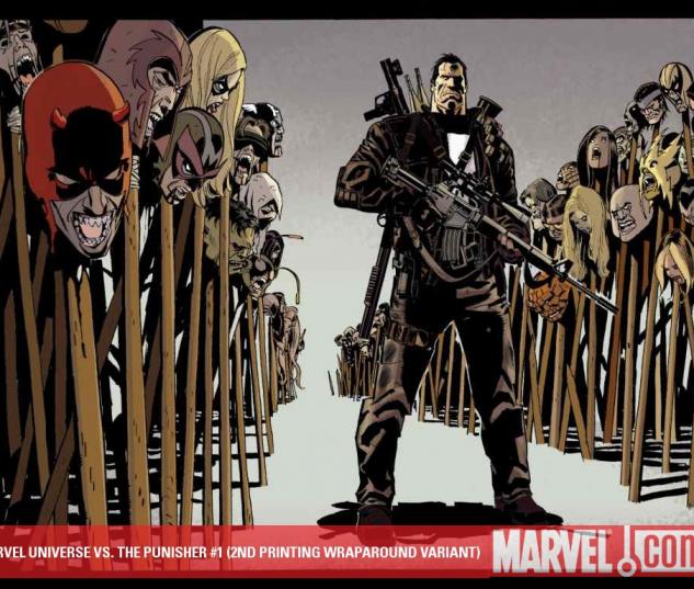 Marvel Universe Vs. the Punisher (2010) #1 (2ND PRINTING WRAPAROUND VARIANT)
