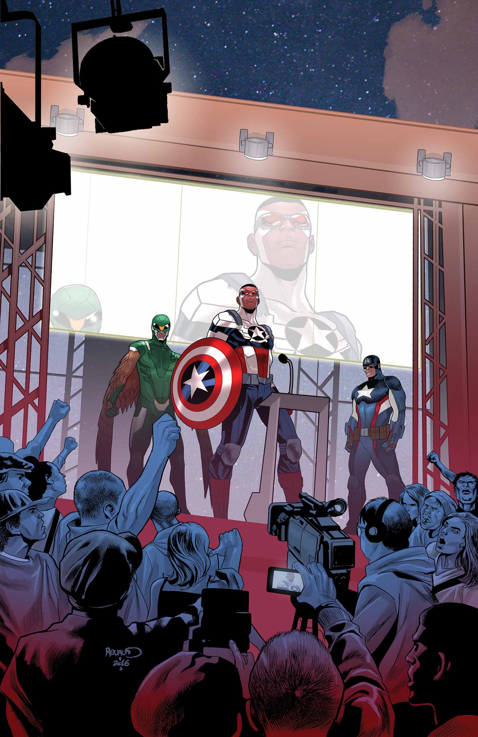 Captain America: Sam Wilson (2015) #14 (Renaud Story Thus Far Variant)