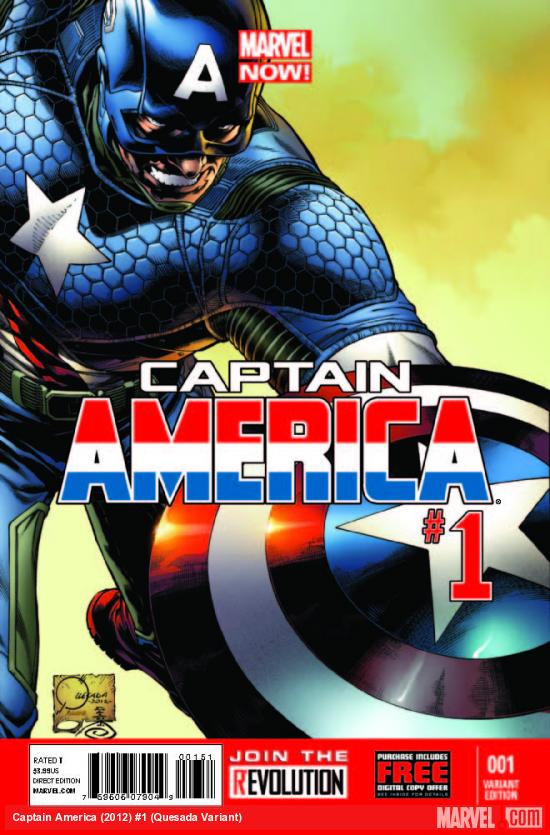 Captain America (2012) #1 (Quesada Variant)