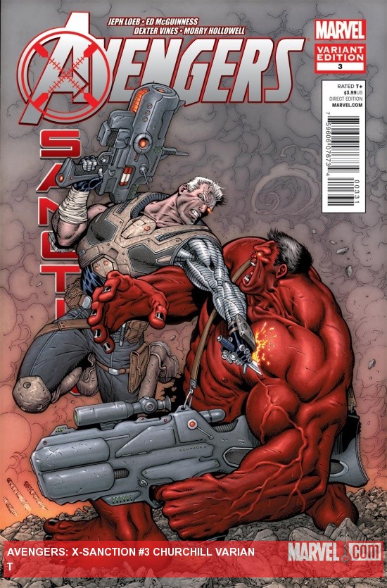 Avengers: X-Sanction (2011) #3 (Churchill Variant)