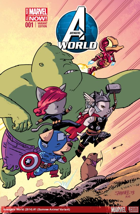 Avengers World (2014) #1 (Samnee Animal Variant)