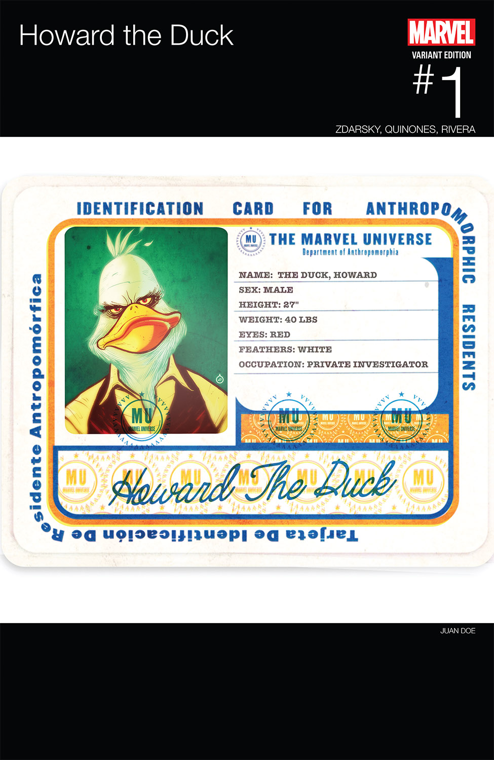 Howard the Duck (2015) #1 (Doe Hip-&#8203;Hop Variant)