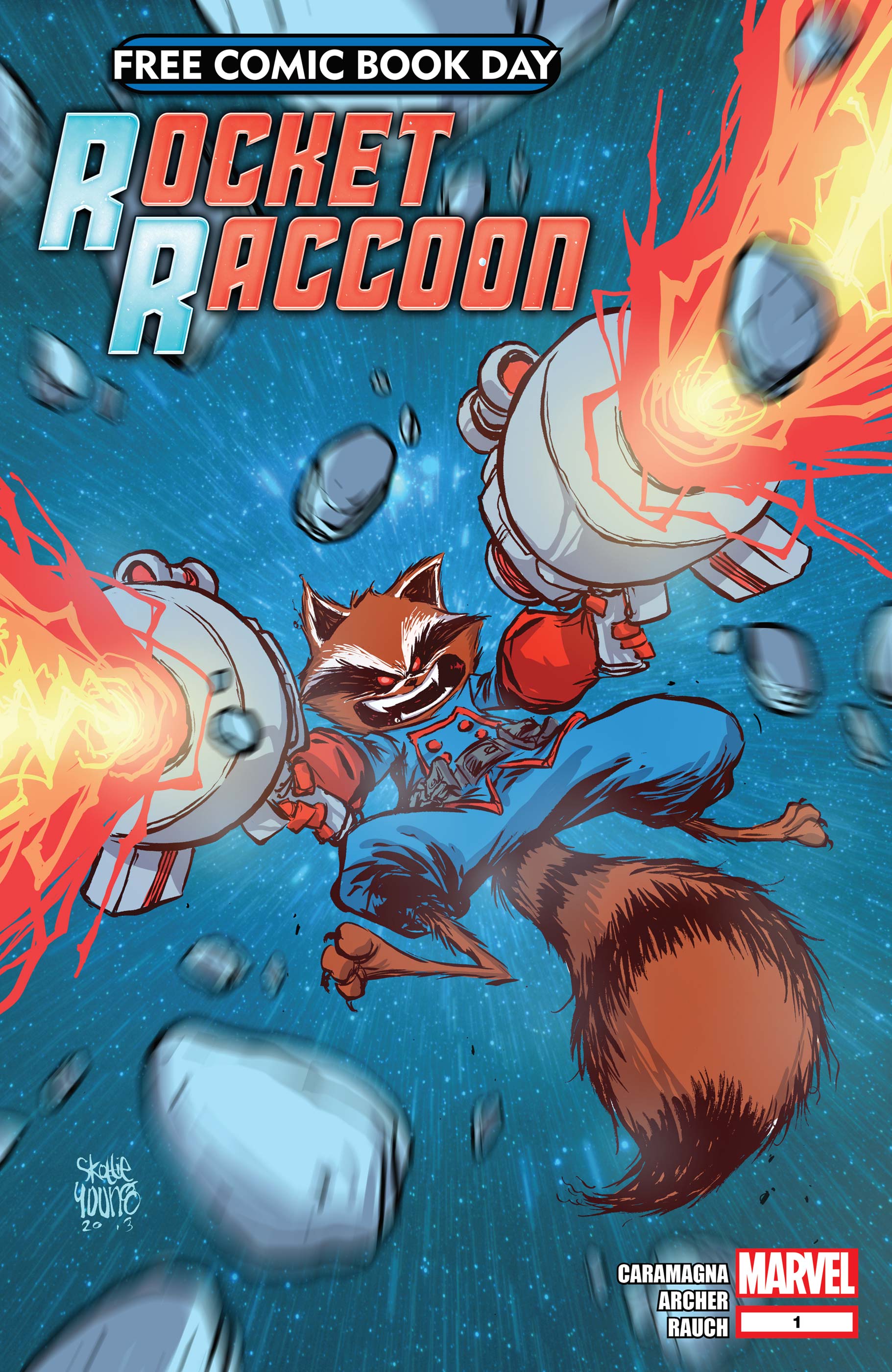 Rocket raccoon comic art