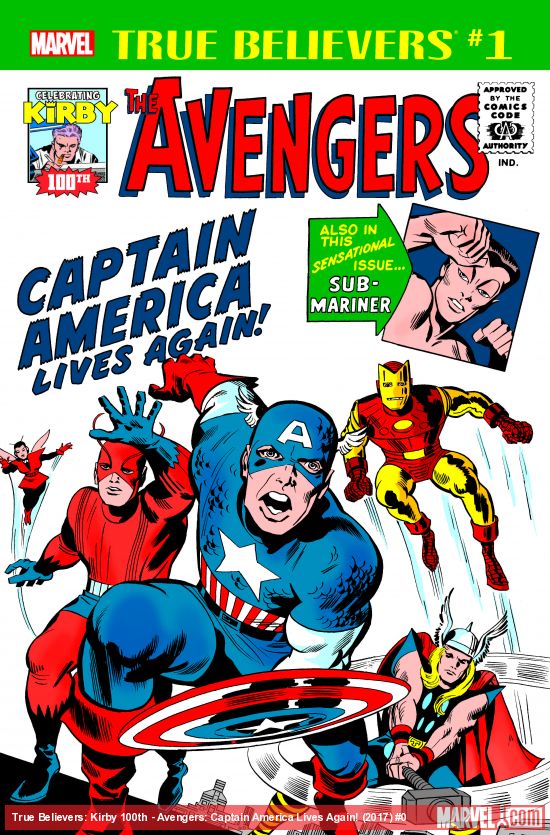 True Believers: Kirby 100th - Avengers: Captain America Lives Again! (2017)