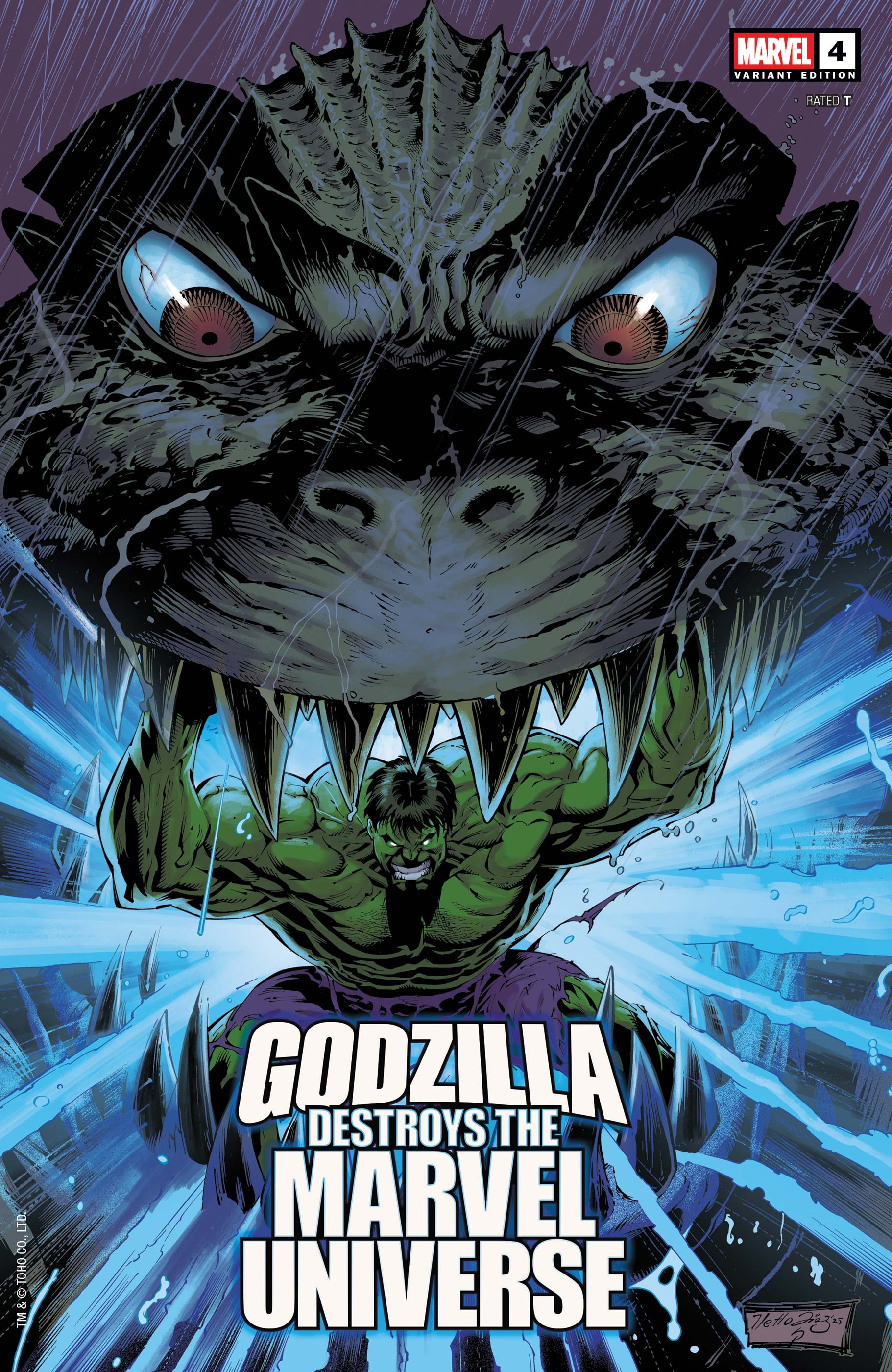 Godzilla Destroys the Marvel Universe (2025) #4 (Variant) | Comic