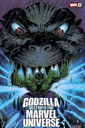 Godzilla Destroys the Marvel Universe (2025) #4 (Variant)