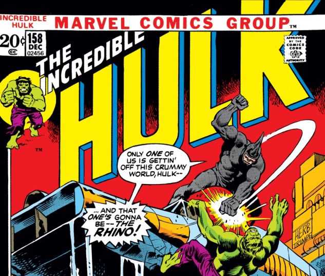 Incredible Hulk (1962) #158 Cover