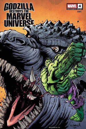 Godzilla Destroys the Marvel Universe (2025) #4 (Variant)