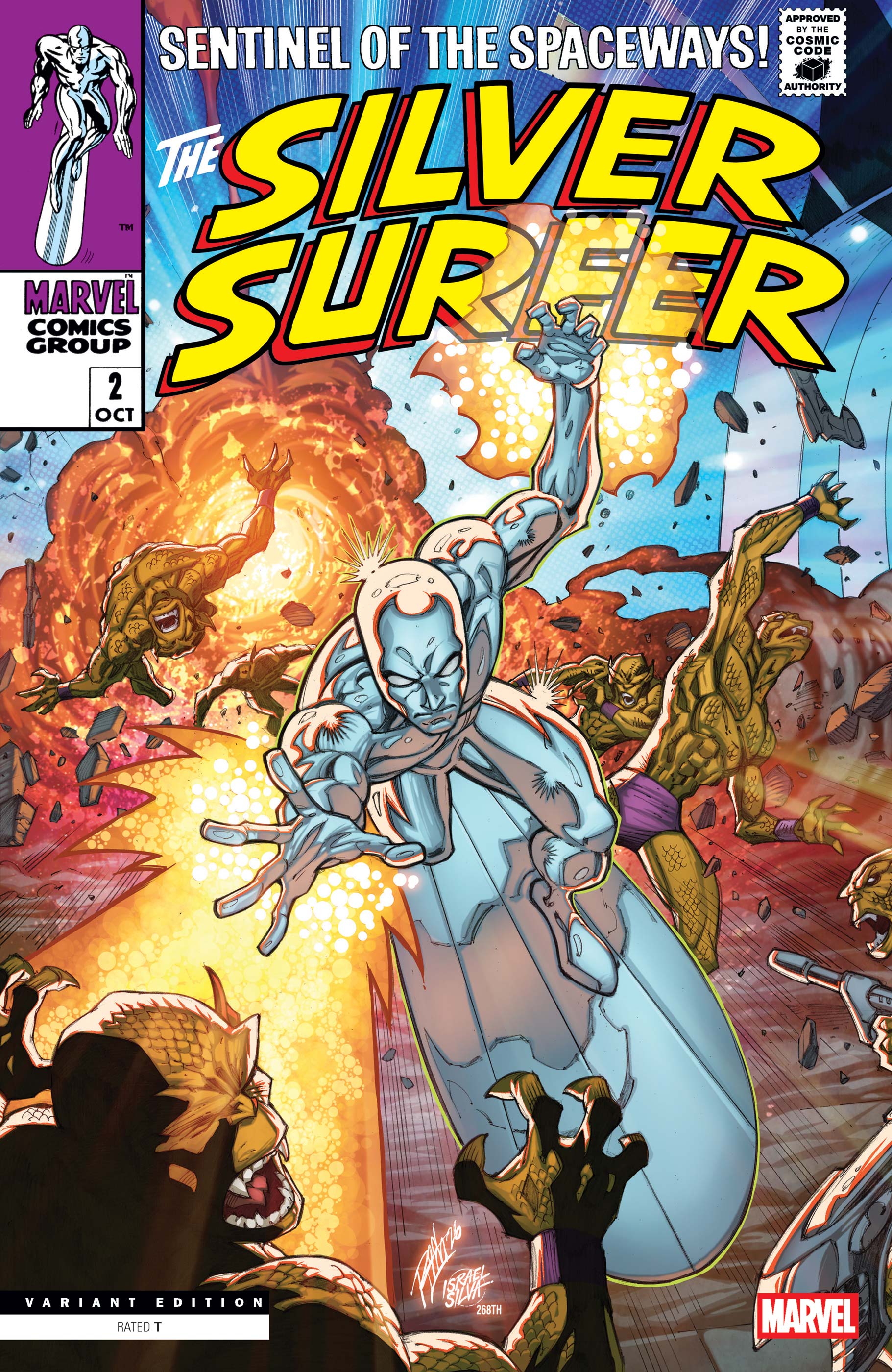 Gemhide Sliver (宝革スリヴァー) 拡張フォイル SILVER SURFER FACSIMILE EDITION (2026) #2 (Variant) | Comic Issues