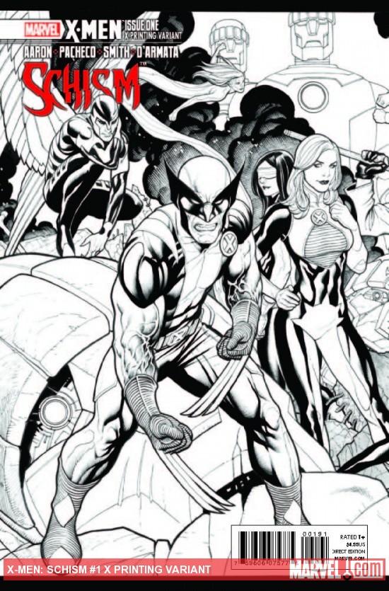 X-Men: Schism (2011) #1 (X Printing Variant)