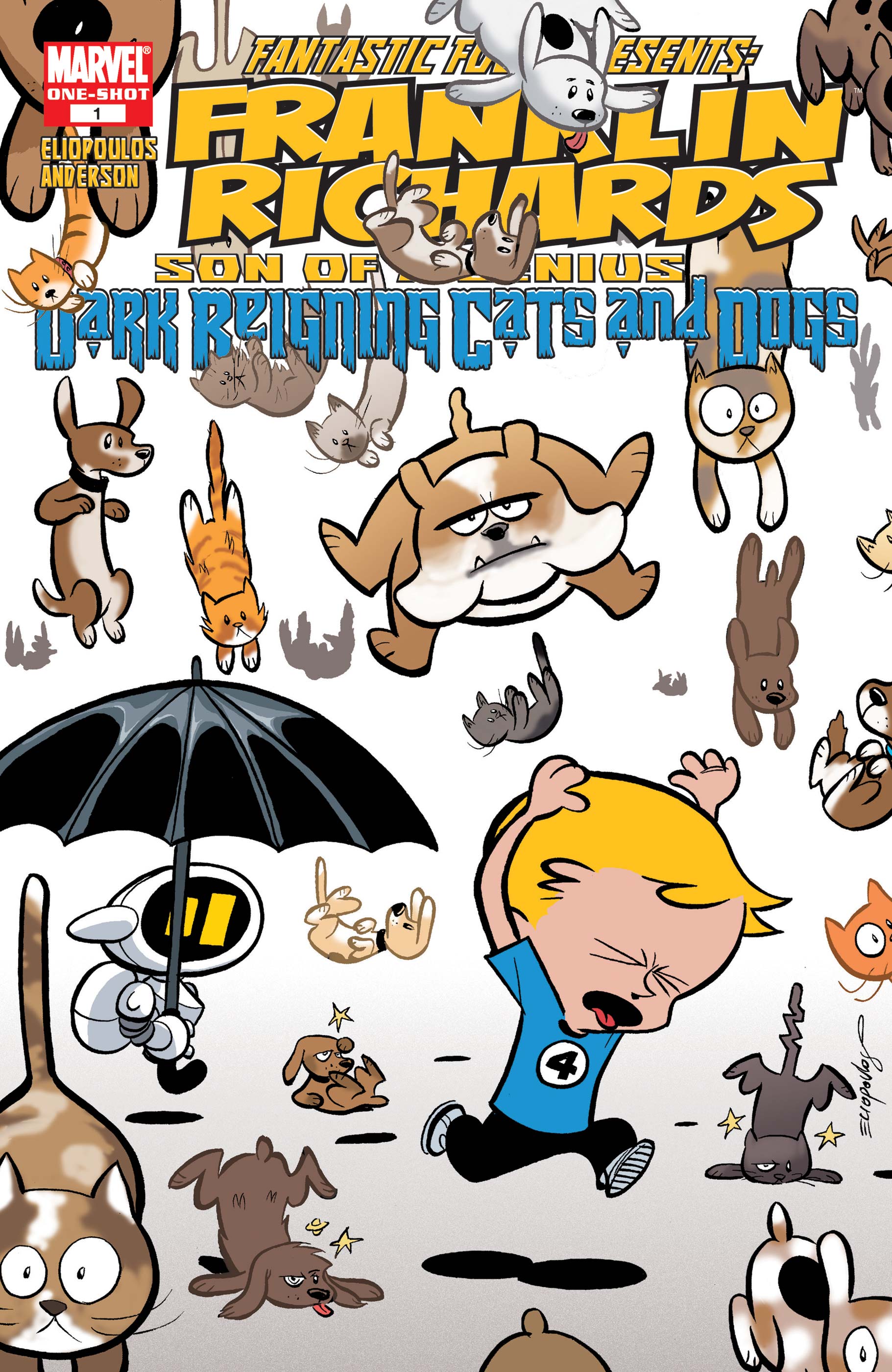 Franklin Richards: It's Dark Reigning Cats & Dogs (2009) #1